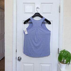 Leg3ND Women Stylish Lavender Racerback Tank Top Size M